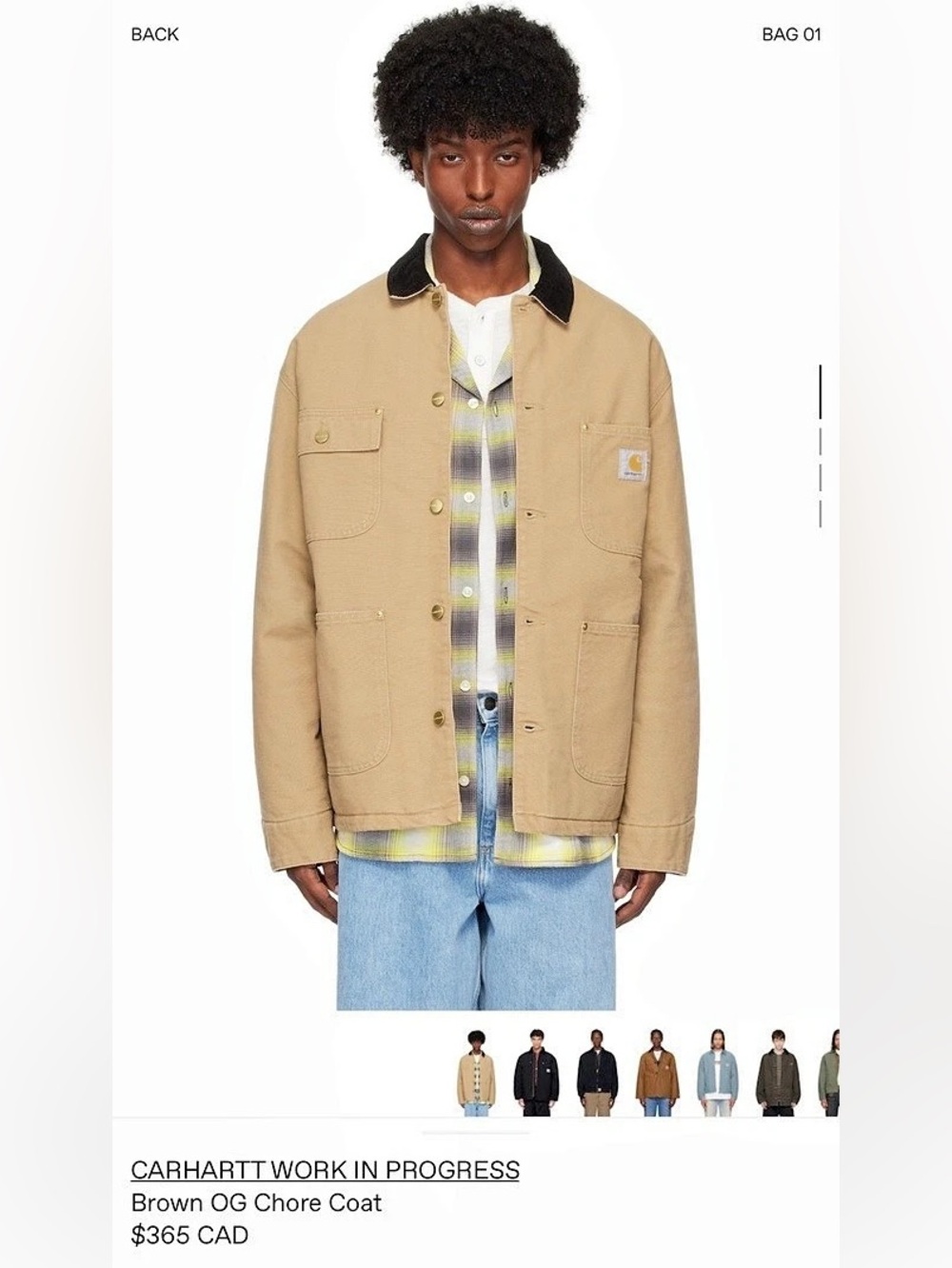 Carhartt WIP OG Chore Coat – Brand New With Tags